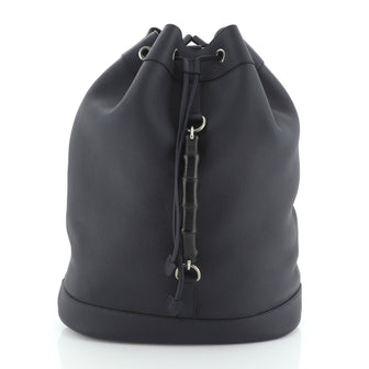 Gucci Bamboo Drawstring Backpack Leather