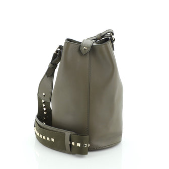 Valentino Rockstud Bucket Bag Leather