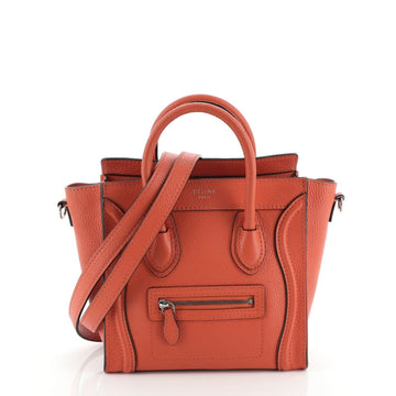 Celine Luggage Bag Grainy Leather Nano