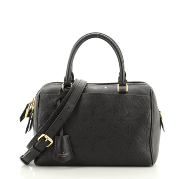 Louis Vuitton Speedy Bandouliere NM Handbag Monogram Empreinte Leather 25