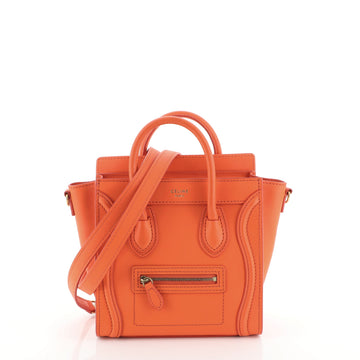 Celine Luggage Bag Smooth Leather Nano