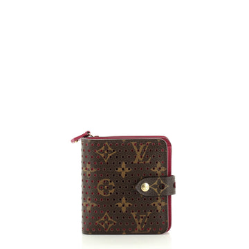 Louis Vuitton Compact Zip Wallet Perforated Monogram Canvas