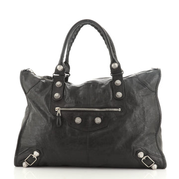 Balenciaga Weekender Giant Studs Bag Leather