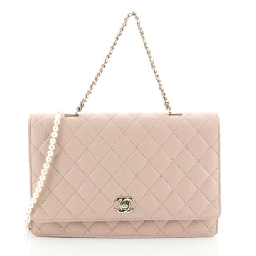 Chanel Fantasy Pearls Flap Bag Quilted Lambskin Large
