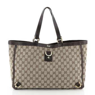 Gucci Abbey D-Ring Tote GG Canvas Large
