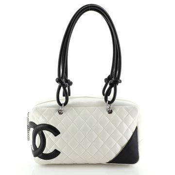 Chanel Cambon Bowler Bag Quilted Leather Medium