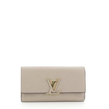 Louis Vuitton Capucines Wallet Leather