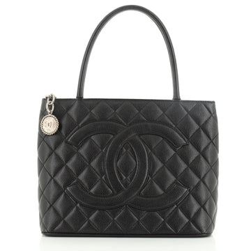 Chanel Medallion Tote Quilted Caviar