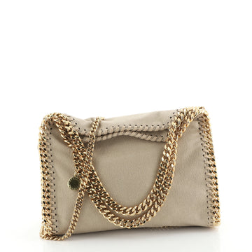 Stella McCartney Falabella Fold Over Flap Crossbody Bag Shaggy Deer Mini