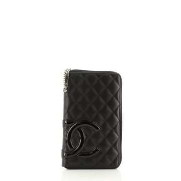 Chanel Cambon Zip Around Organizer Quilted Lambskin