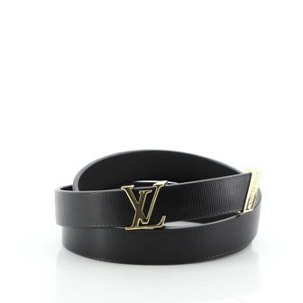 Louis Vuitton Initiales Belt Embossed Calfskin Thin