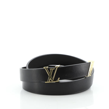 Louis Vuitton Initiales Belt Embossed Calfskin Thin