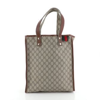 Gucci Web Loop Tote GG Coated Canvas Tall