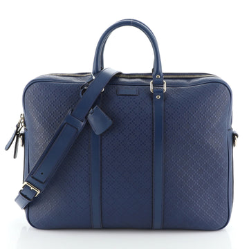 Gucci Bright Convertible Briefcase Diamante Leather Large
