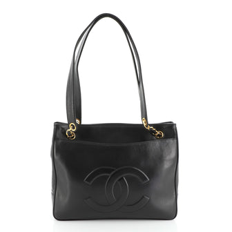 Chanel Vintage Front Pocket Tote Lambskin Medium