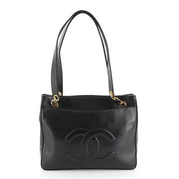 Chanel Vintage Front Pocket Tote Lambskin Medium