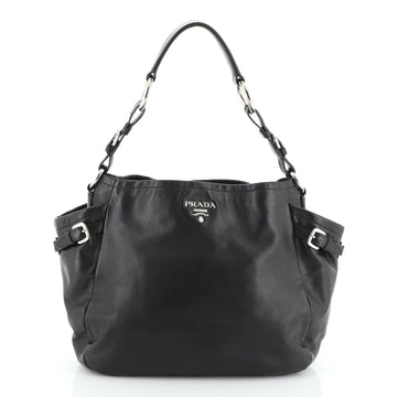 Prada Side Pocket Hobo Soft Calfskin Medium