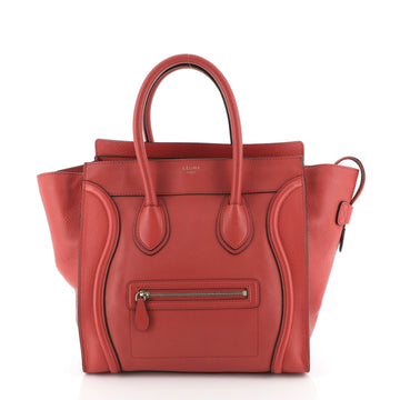 Celine Luggage Bag Grainy Leather Mini