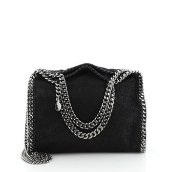 Stella McCartney Falabella Fold Over Crossbody Bag Shaggy Deer Mini