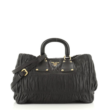 Prada Gaufre Convertible Tote Nappa Leather Medium