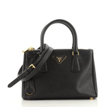 Prada Double Zip Lux Tote Saffiano Leather Small