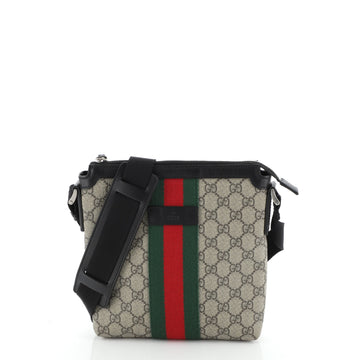 Gucci Web Messenger Bag GG Coated Canvas Small