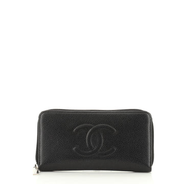 Chanel Timeless CC Zipped Wallet Caviar Long