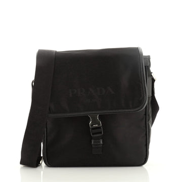 Prada Logo Messenger Bag Tessuto Small