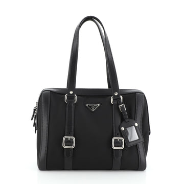 Prada Belted Boston Bag Tessuto Medium