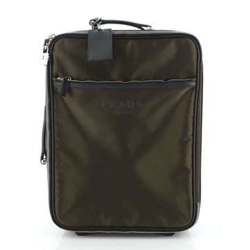 Prada Logo Rolling Suitcase Tessuto with Saffiano 50