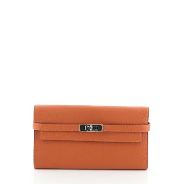 Hermes Kelly Wallet Chevre Mysore Long