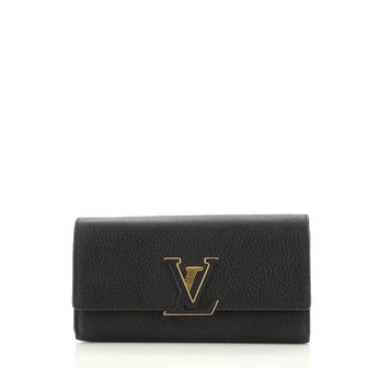 Louis Vuitton Capucines Wallet Leather