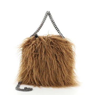 Stella McCartney Falabella Fold Over Crossbody Bag Faux Fur Mini
