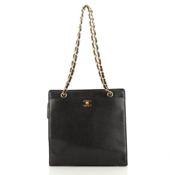 Chanel Vintage CC Lock Pocket Chain Tote Caviar Medium