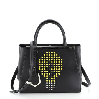 Fendi 2Jours Bag Studded Leather Petite
