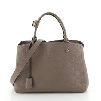 Louis Vuitton Montaigne Handbag Monogram Empreinte Leather MM