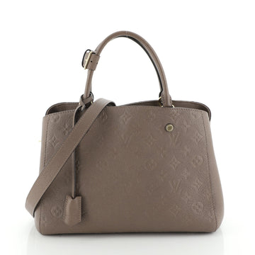 Louis Vuitton Montaigne Handbag Monogram Empreinte Leather MM