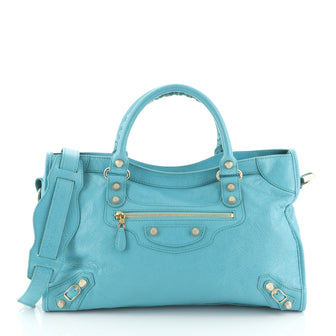 Balenciaga City Giant Studs Bag Leather Medium
