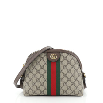 Gucci Ophidia Dome Shoulder Bag GG Coated Canvas Small