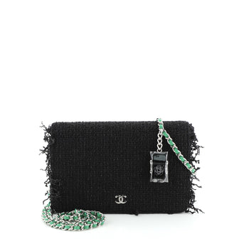 Chanel Wallet on Chain Fringe Tweed