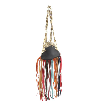 Gucci Animalier Frame Bag Multicolor Fringe