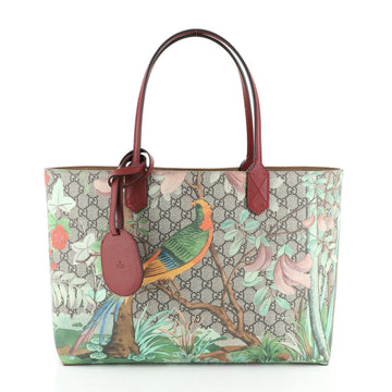 Gucci Shopping Tote Tian Print GG Coated Canvas Medium