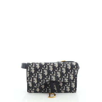 Christian Dior Saddle Rectangular Belt Bag Oblique Canvas