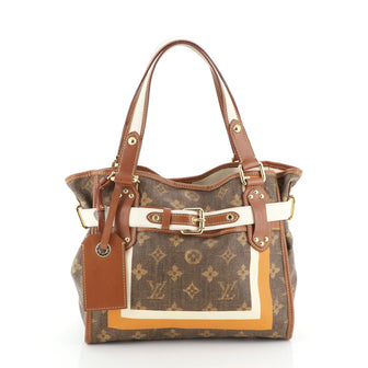 Louis Vuitton Tisse Sac Handbag Limited Edition Monogram Rayures PM
