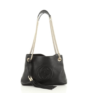 Gucci Soho Chain Strap Shoulder Bag Leather Mini