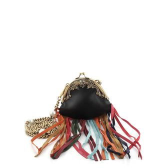 Gucci Animalier Frame Bag Multicolor Fringe