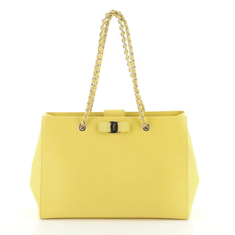 Salvatore Ferragamo Vara Bow Tote Leather Large