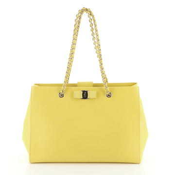 Salvatore Ferragamo Vara Bow Tote Leather Large