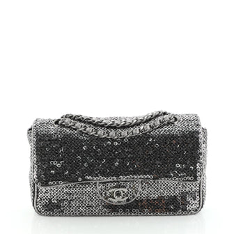 Chanel Hidden Sequins Flap Bag Sequins Medium