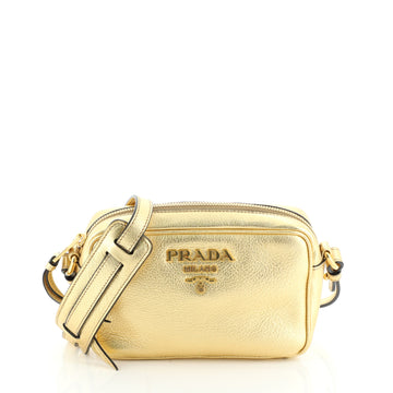 Prada Zip Crossbody Bag Vitello Daino Mini
